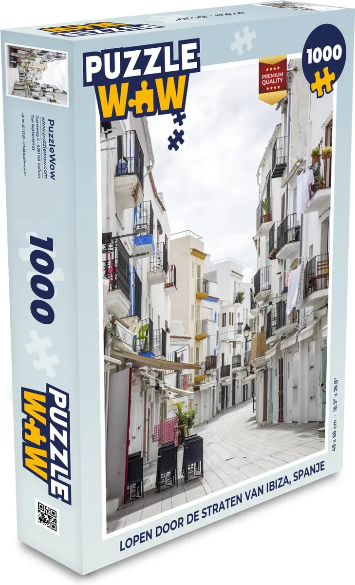 PuzzleWow Ibiza Spanje Legpuzzel 1000 Stuks