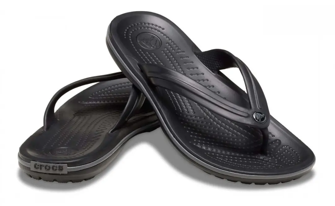 Crocs Crocband Flip Teenslippers 45/46 - Zwart/Dark Grey - afbeelding 2 van 6