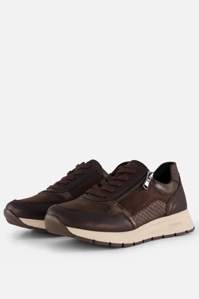 Remonte Sneakers bruin Synthetisch