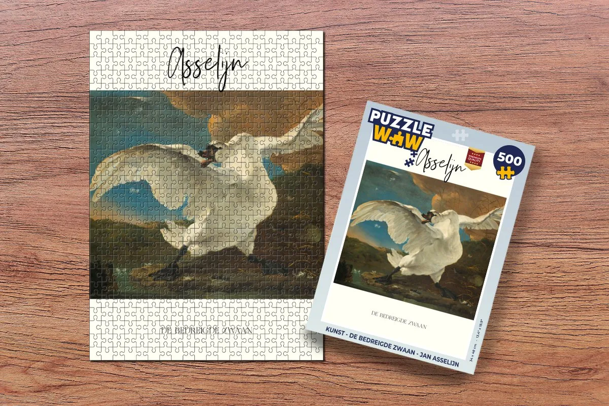PuzzleWow De bedreigde zwaan Legpuzzel 500 Stuks - Multicolor