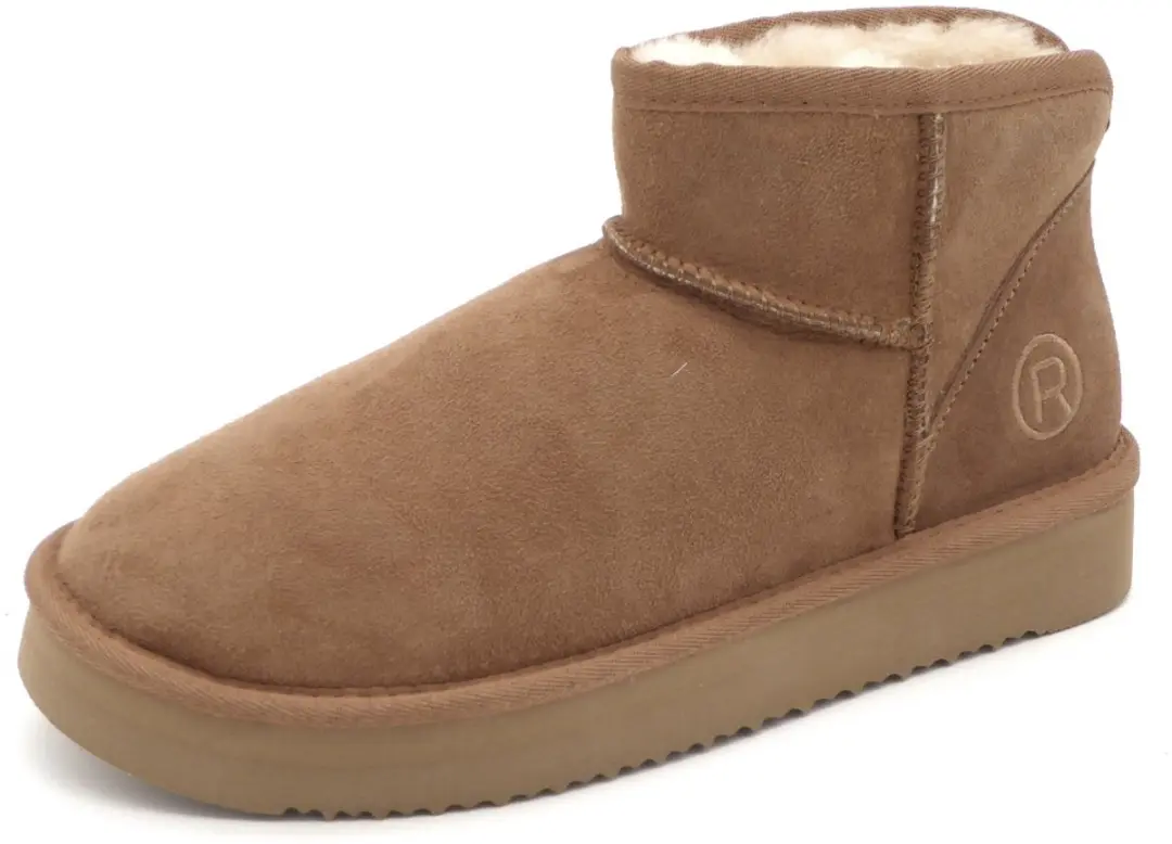 Rohde Huggys Dames Pantoffel 7084-76 - Cognac - Maat 38
