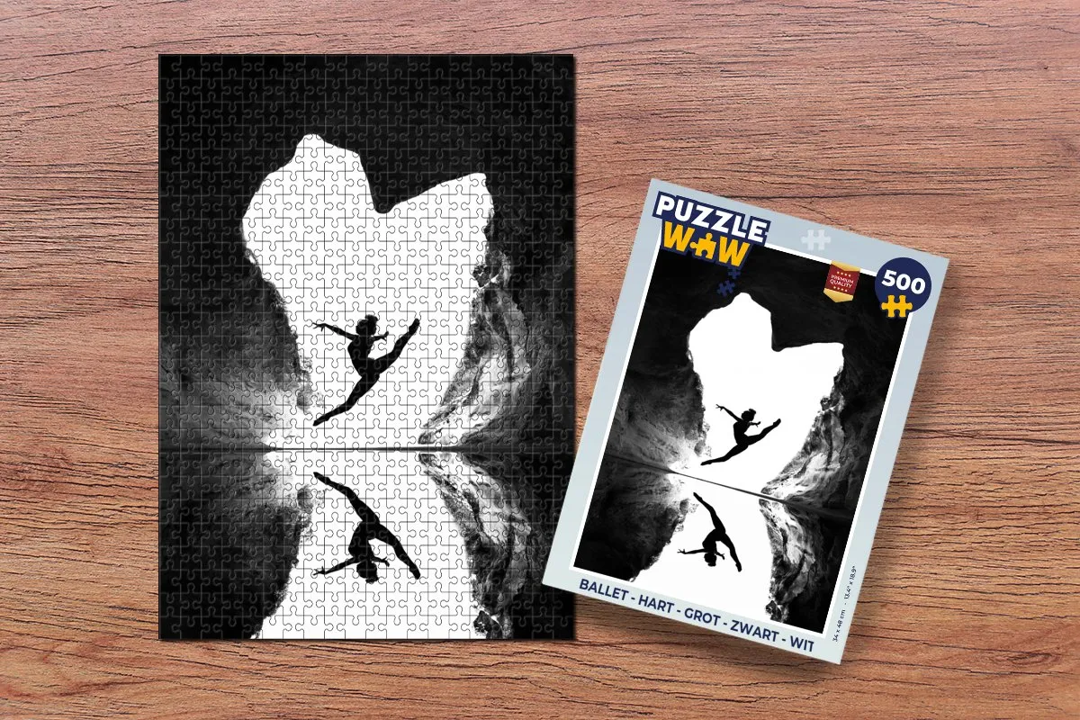 PuzzleWow Ballet Hart Grot Legpuzzel 500 Stuks - Multicolor