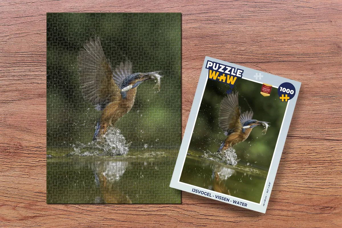 PuzzleWow IJsvogel Legpuzzel 1000 Stuks - Multicolor