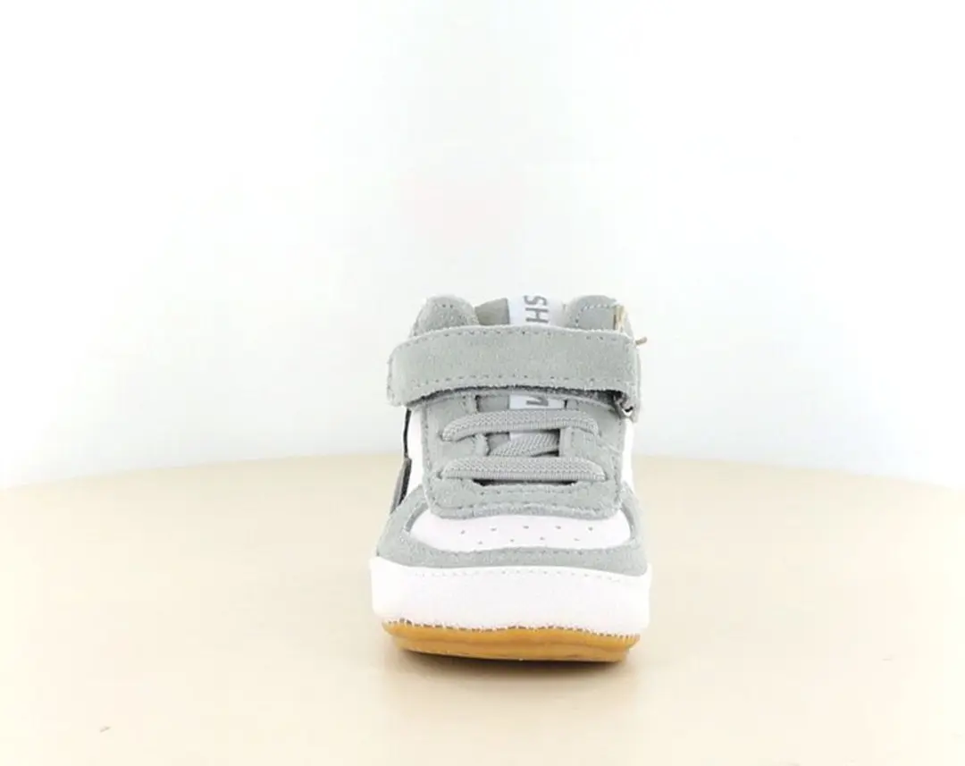 Shoesme Baby-Proof Veterschoenen Grey Blue Orange - Suede - Maat 21