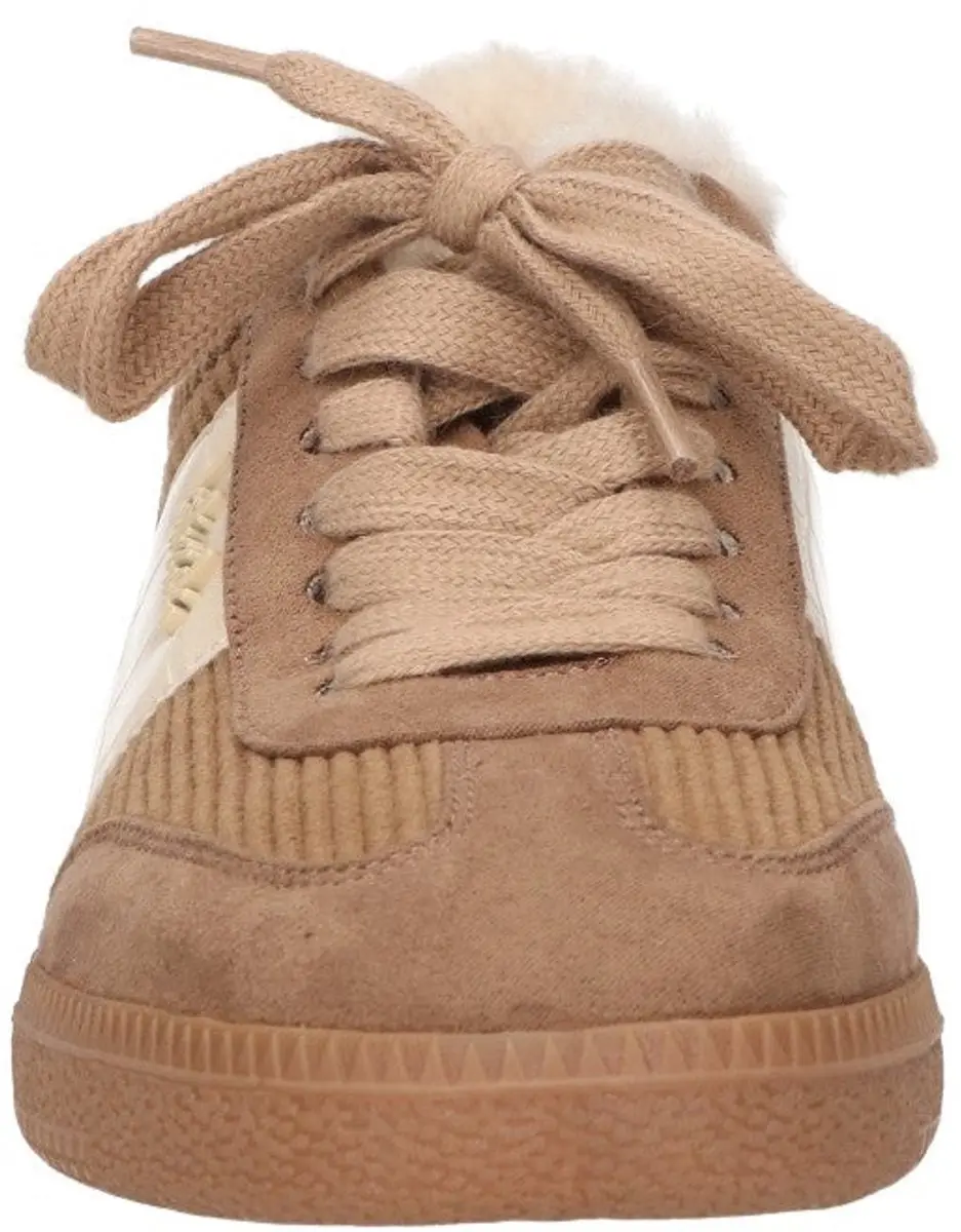 La Strada Sneaker Taupe Met Bont