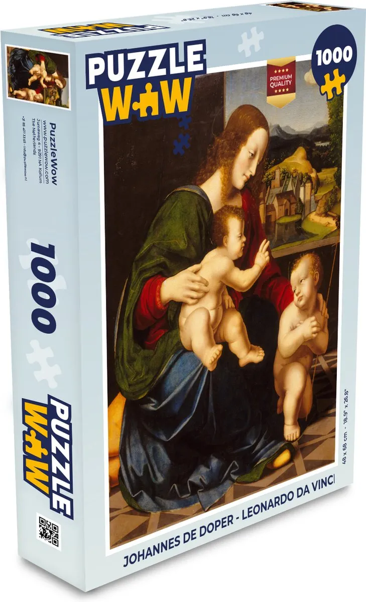PuzzleWow Johannes de Doper Legpuzzel 1000 Stuks - Multicolor