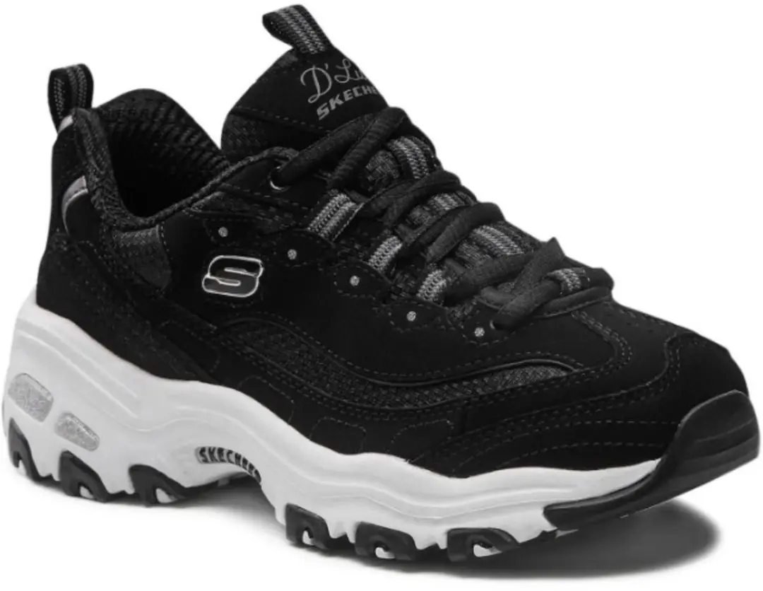 Skechers D'Lites Biggest Fan Sneakers 11930-BLK - Zwart