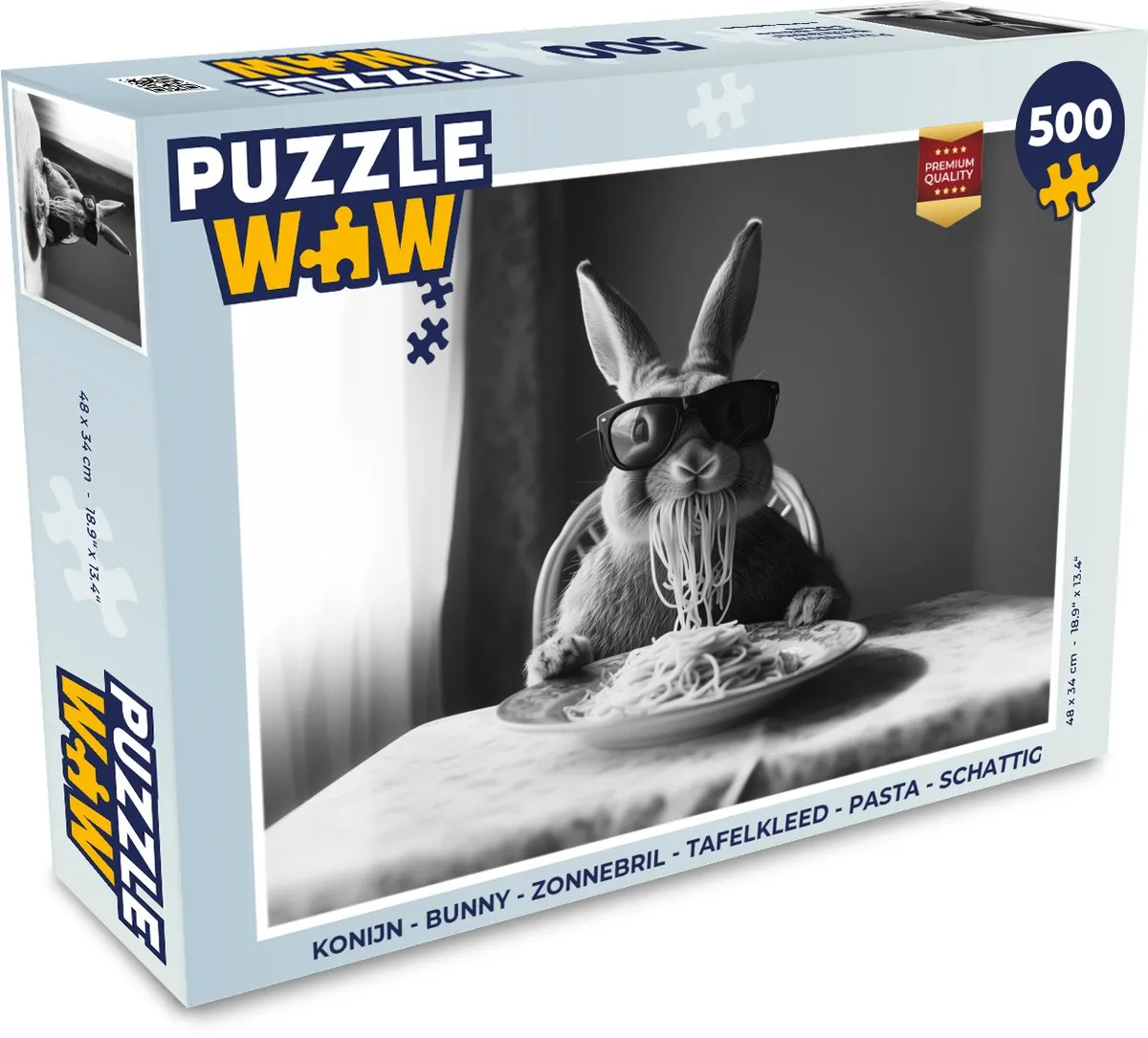 PuzzleWow Bunny Legpuzzel 500 Stuks - Konijn