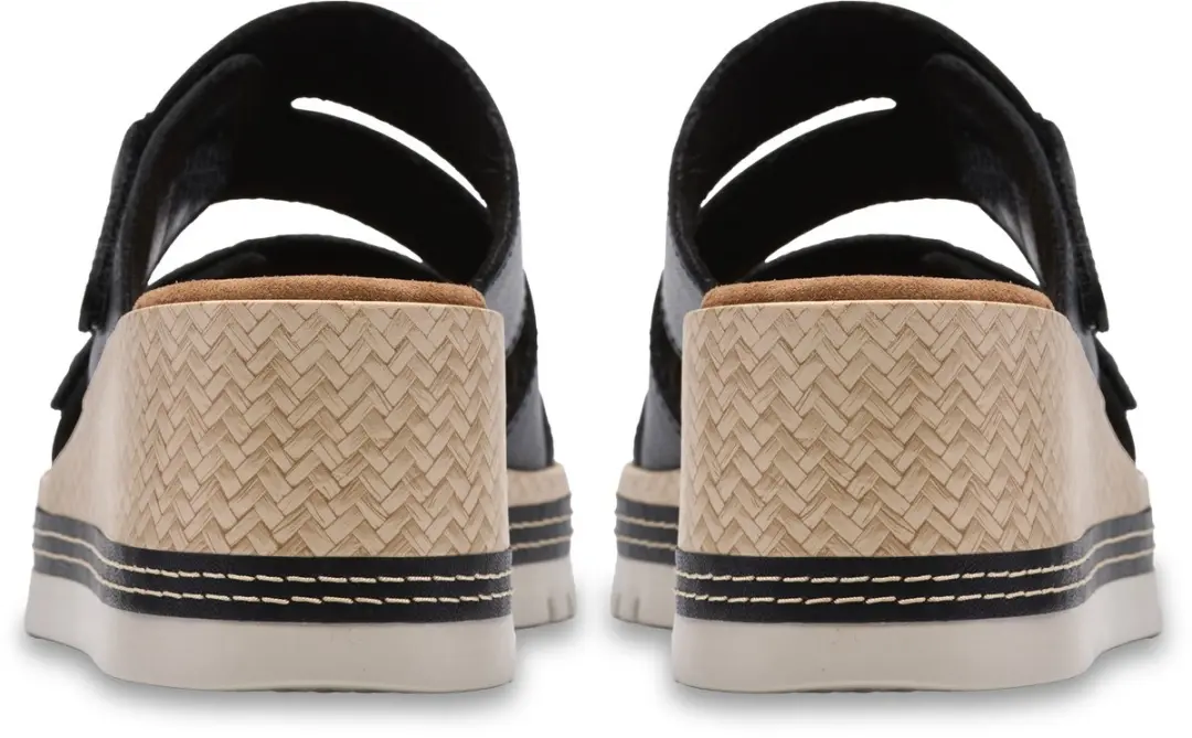 Clarks Kidiki Cove Dames Slipper - Zwart 38