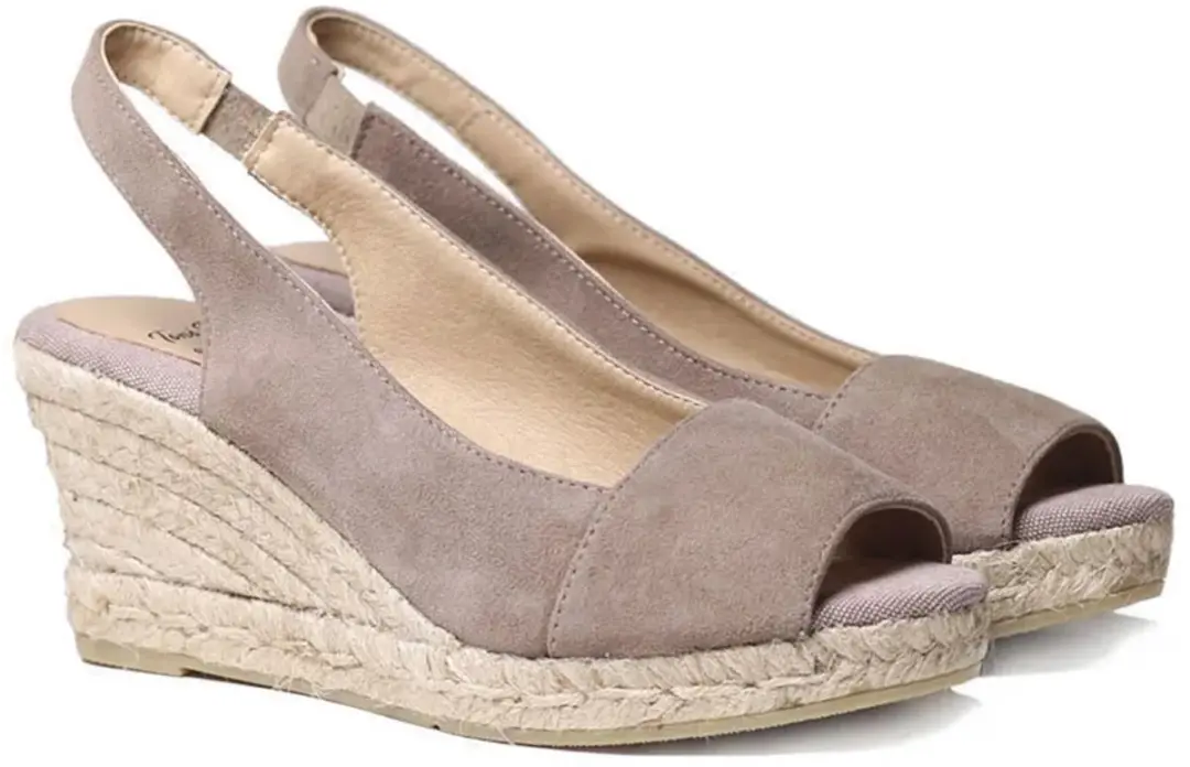 Toni Pons Monza-a Esparto Sleehak Sandalen Bruin EU 41 Vrouw