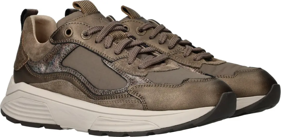 Xsensible Milau Combi Dames Veterschoenen - Taupe 39