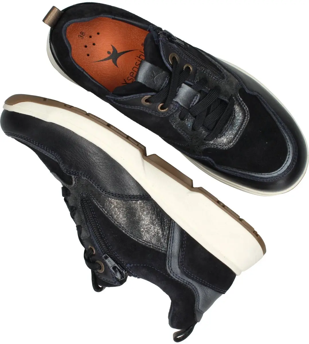 Xsensible Grenoble Stretchwalker HX Veterschoenen Dames - Blauw 43