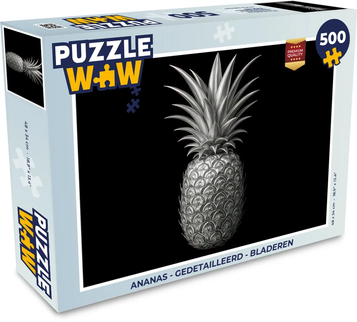 PuzzleWow Ananas Legpuzzel 500 Stuks