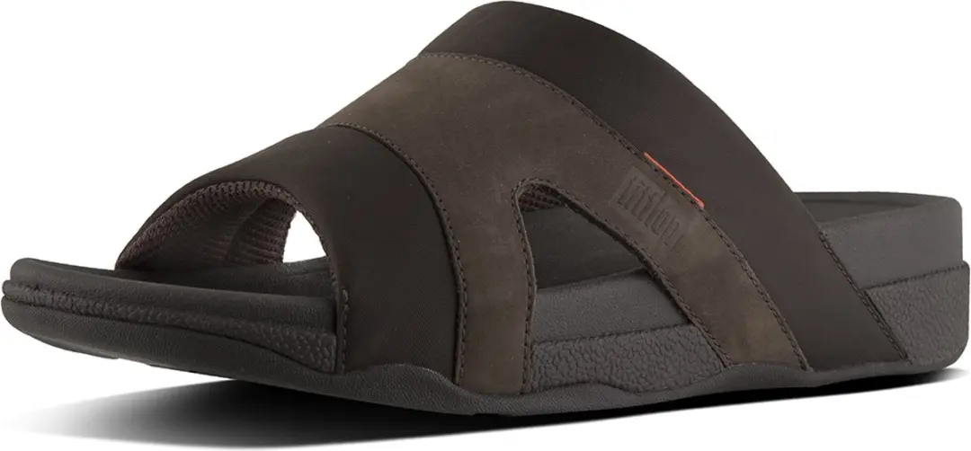 FitFlop Freeway III Heren Teenslipper - 43 - Bruin