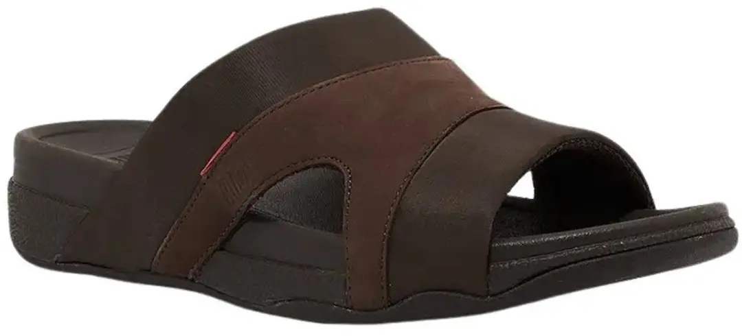 FitFlop Freeway III Heren Teenslipper - 43 - Bruin