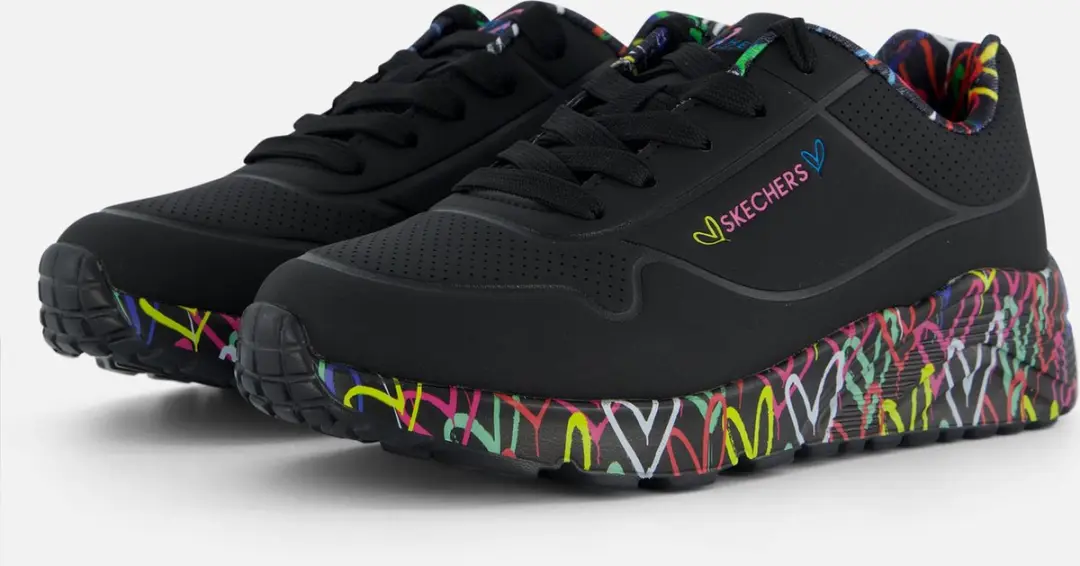 Skechers X JGoldcrown Uno Lite Sneakers zwart