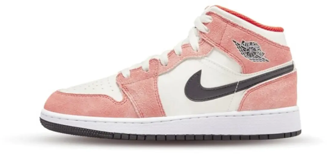 Nike Air Jordan 1 Mid SE (GS), Orange Suede, DV1336-800, EUR 38