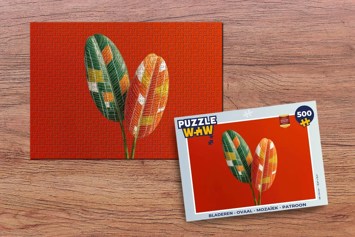 PuzzleWow Mozaïek Legpuzzel 500 Stuks - Bladeren