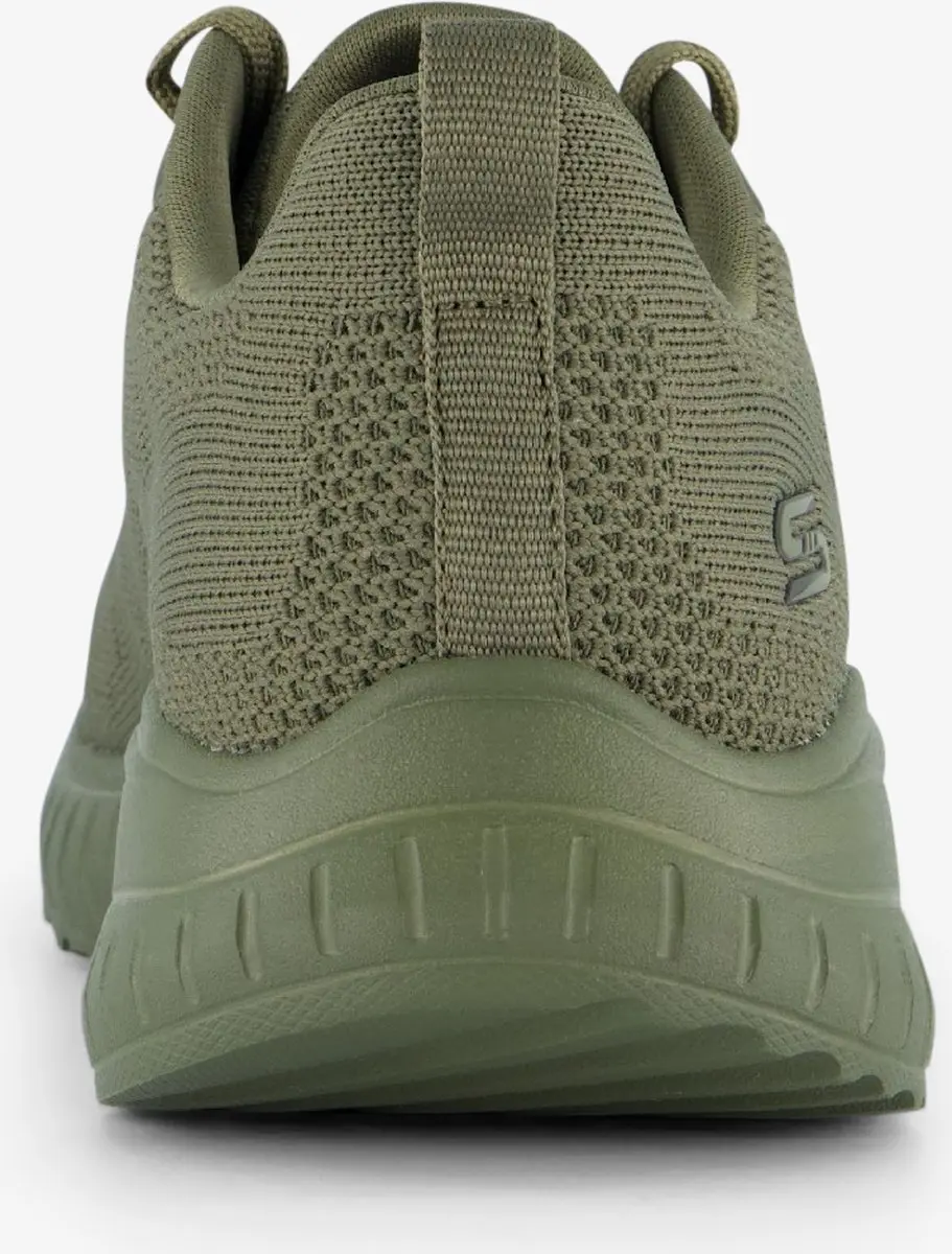 Skechers Bobs Squad Chaos Face Off Dames Sneakers - Olijfgroen