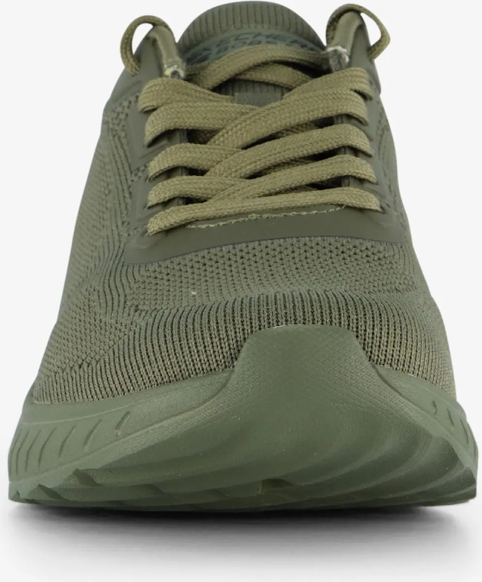 Skechers Bobs Squad Chaos Face Off Dames Sneakers - Olijfgroen