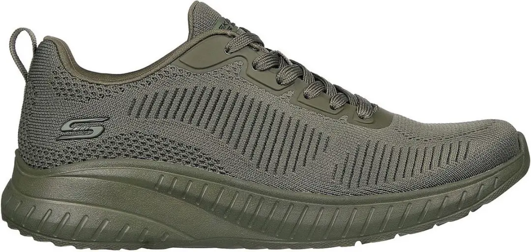 Skechers Bobs Squad Chaos Face Off Dames Sneakers - Olijfgroen