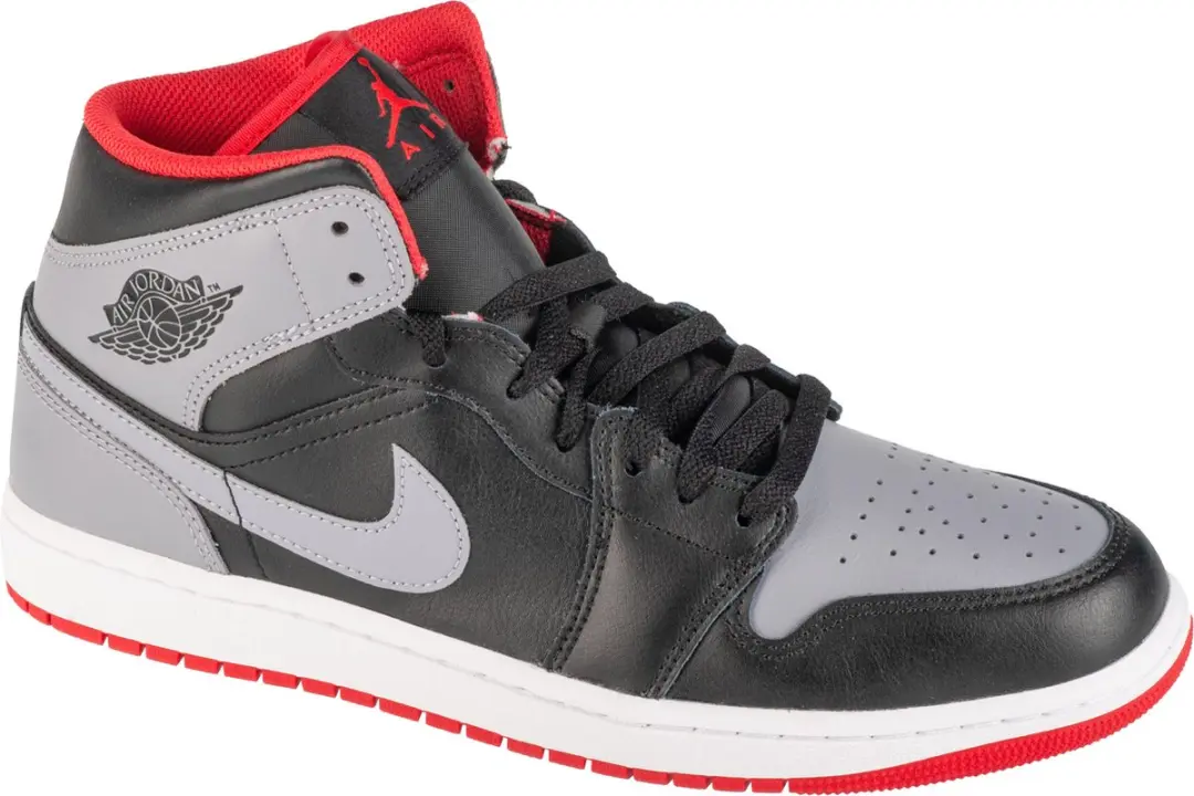 Air Jordan 1 Mid DQ8426-006, Mannen, Zwart, Sneakers, maat: 47,5