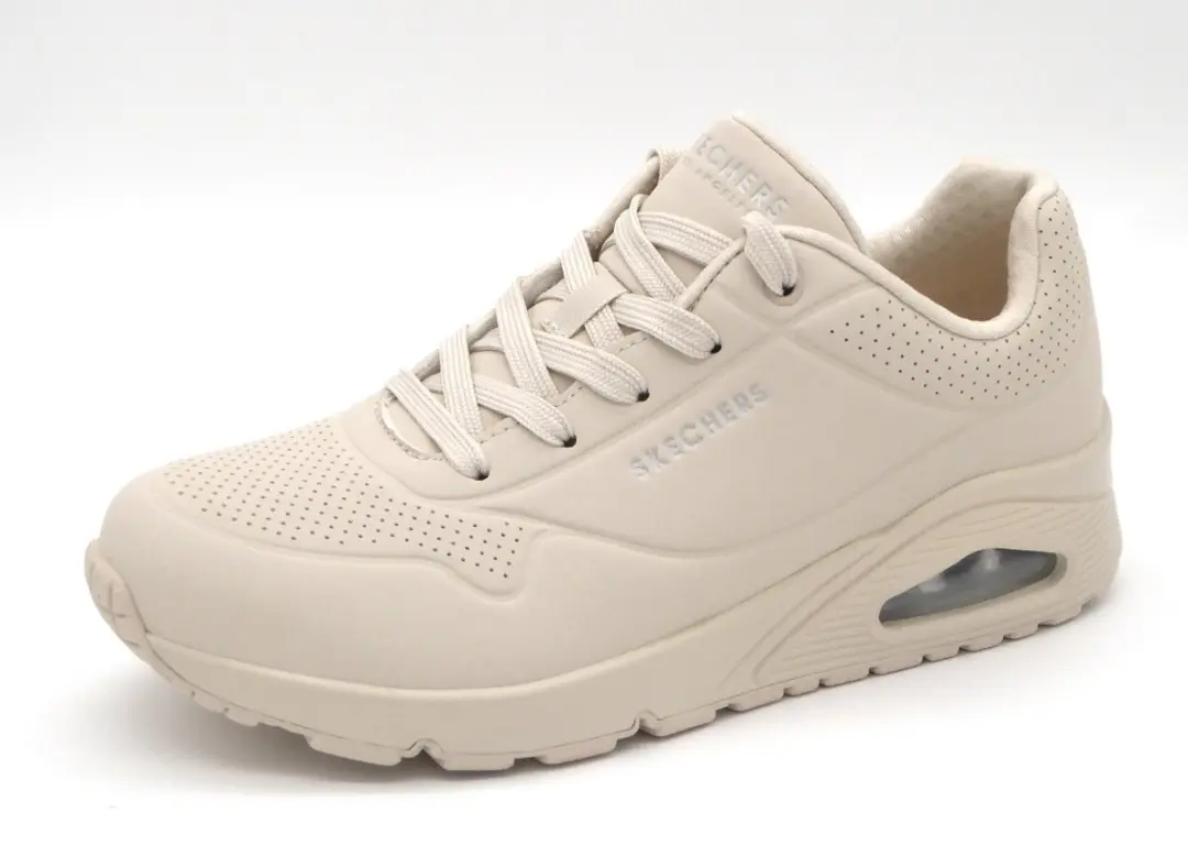 Skechers Uno Stand On Air Dames Sneakers - Crème