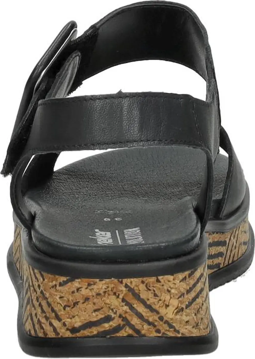 Rieker Dames Sandalen 38 - Zwart