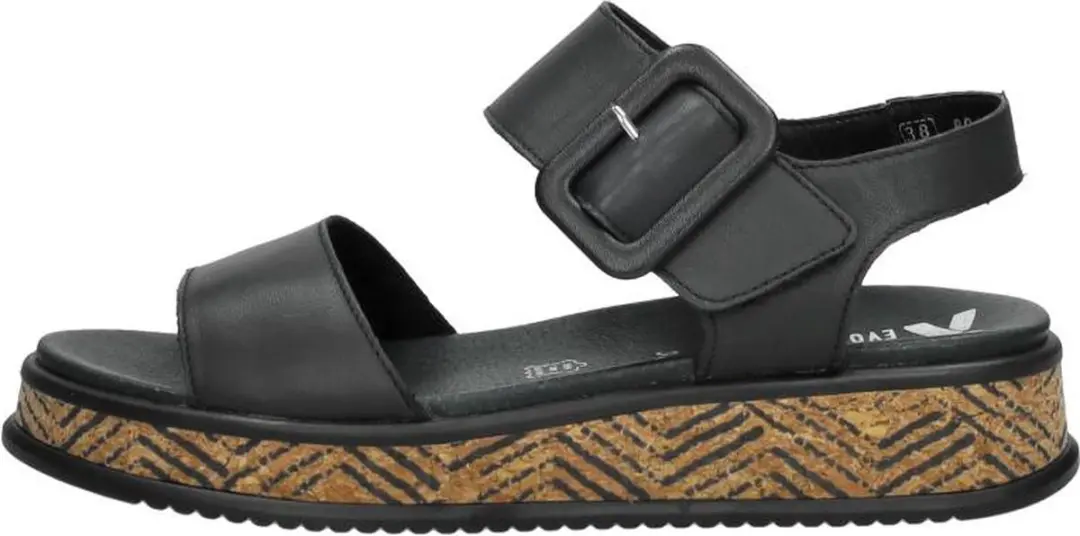 Rieker Dames Sandalen 38 - Zwart