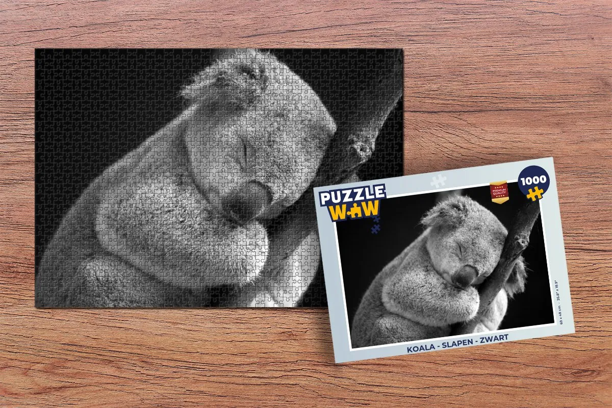 PuzzleWow Koala Legpuzzel 1000 Stuks - Multicolor