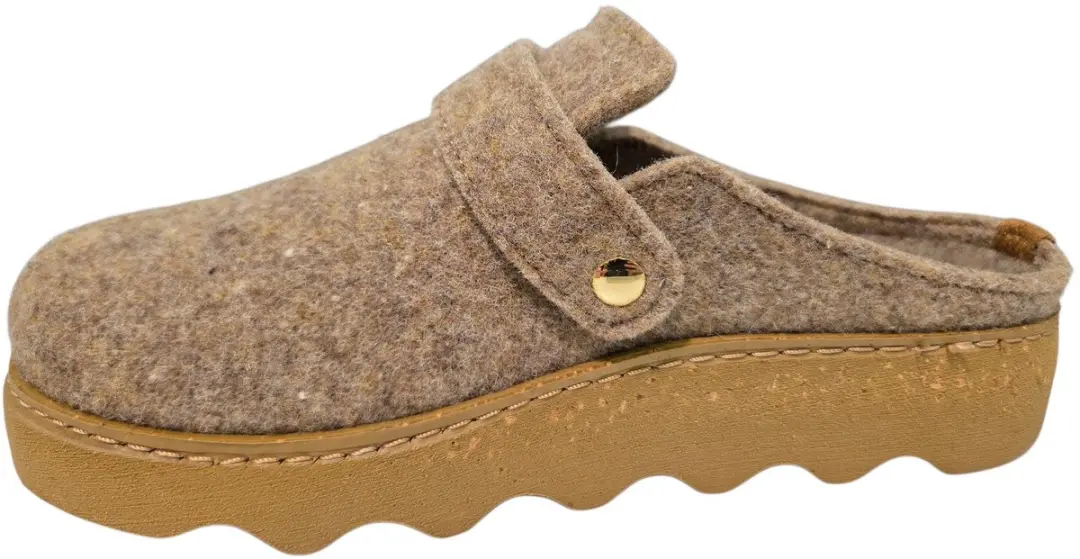 Rohde Beige Vilten Pantoffels Dames - 37
