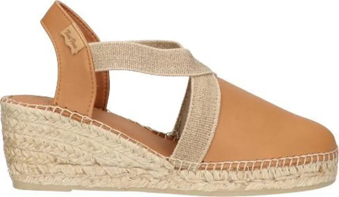Dames espadrilles - Lichtbruin - Tossa Cuiro Toni Pons - Maat 37