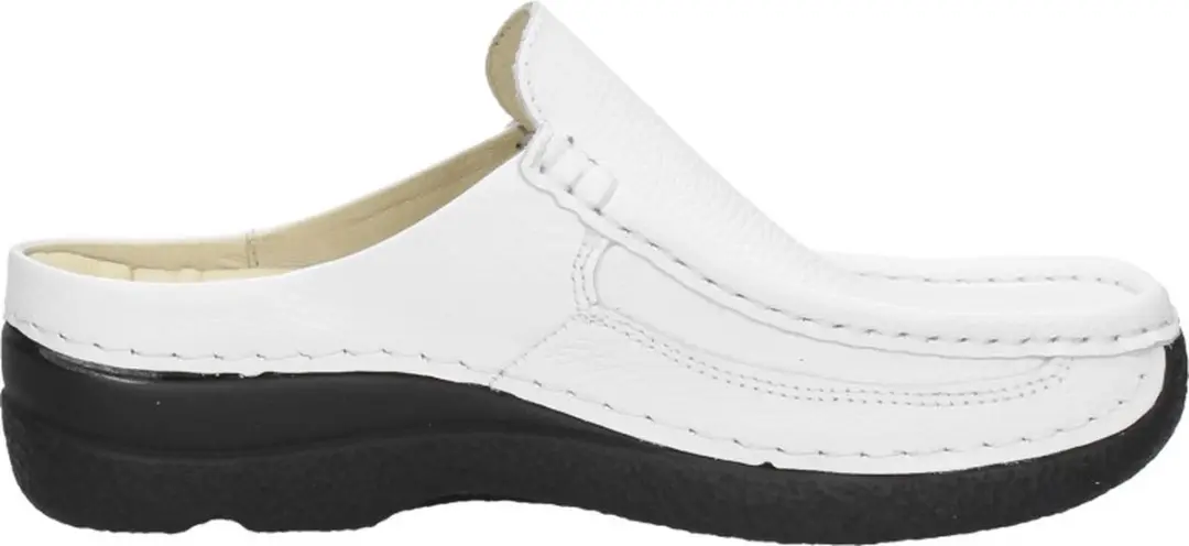 Wolky Roll Slide Dichte Teen Slipper - Maat 40 - Wit - afbeelding 2 van 6