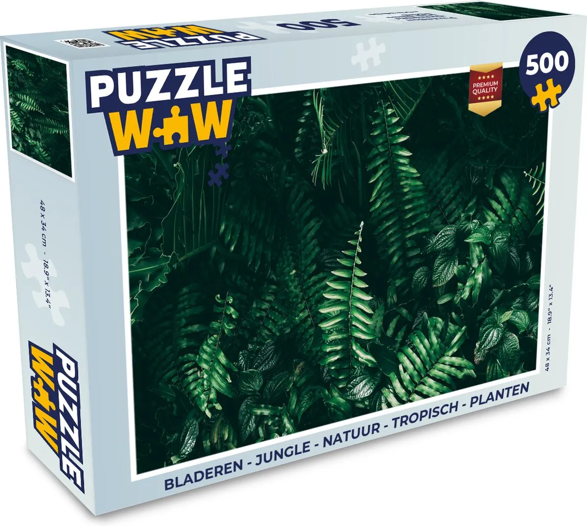 PuzzleWow Jungle Legpuzzel 500 Stuks - Multicolor