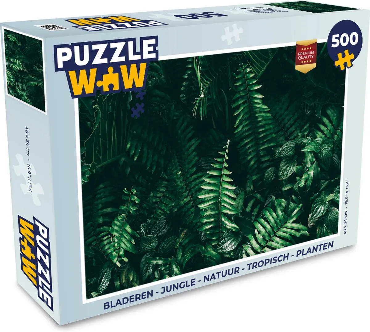 PuzzleWow Jungle Legpuzzel 500 Stuks - Multicolor
