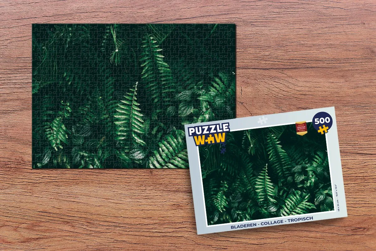 PuzzleWow Jungle Legpuzzel 500 Stuks - Multicolor