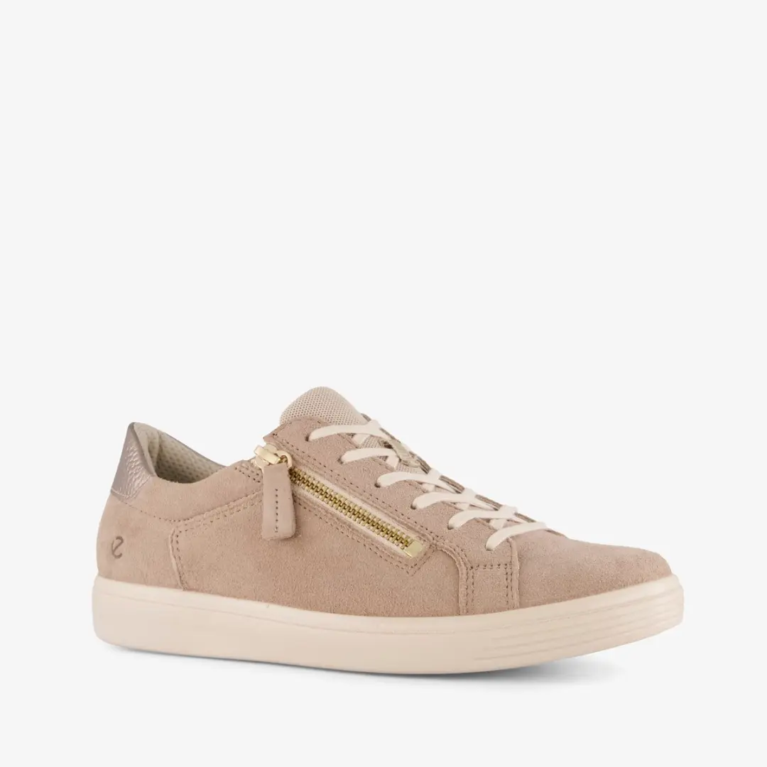 ECCO Classic suède dames sneakers beige