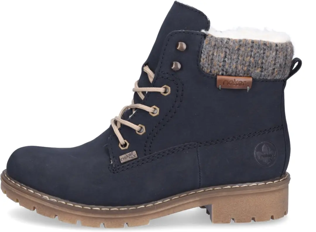 Rieker Veterschoenen Hoog - Blauw - Maat 41