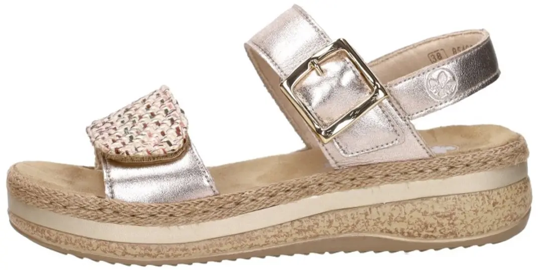 Rieker Plat Sandalen - Maat 40 - Goud