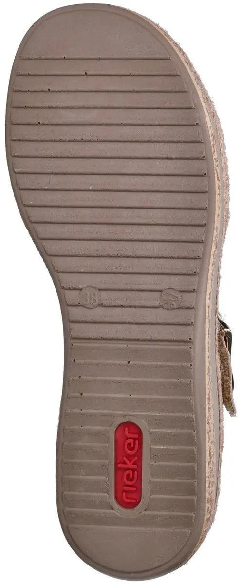 Rieker Plat Sandalen - Maat 40 - Goud