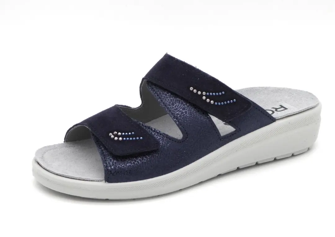 Rohde Dames Slipper 5729-56 Blauw - Maat 42