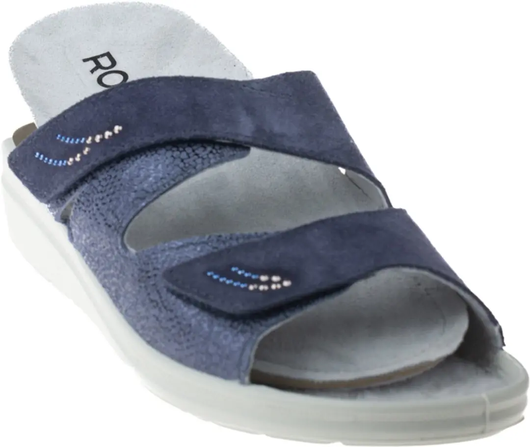 Rohde Dames Slipper 5729-56 Blauw - Maat 42
