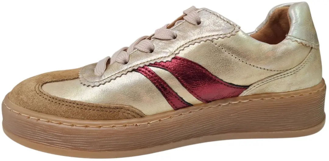 Gabor Gouden Leren Dames Sneakers 76.475.80 - 41