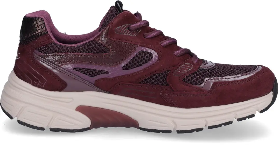 Gabor Rollingsoft Sneakers - Bordeaux Suède - afbeelding 4 van 6