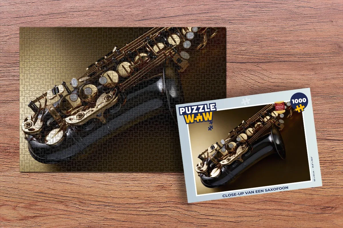 PuzzleWow Legpuzzel Saxofoon 1000 Stuks - Multicolor