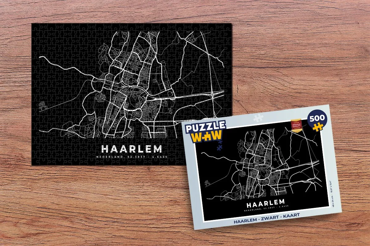 PuzzleWow Haarlem Legpuzzel 500 Stuks - Multicolor