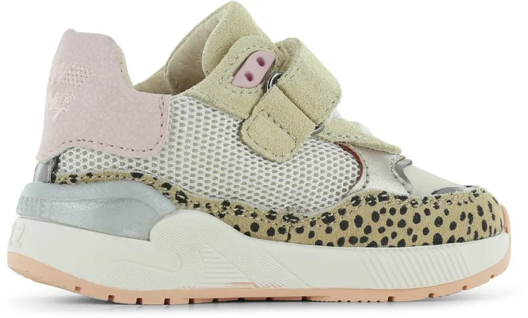 Shoesme Sneaker Panterprint - Meisjes - Microleer - Maat 26