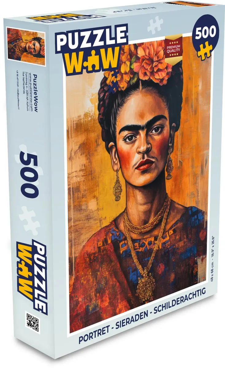 PuzzleWow Portret - Sieraden Legpuzzel 500 Stuks
