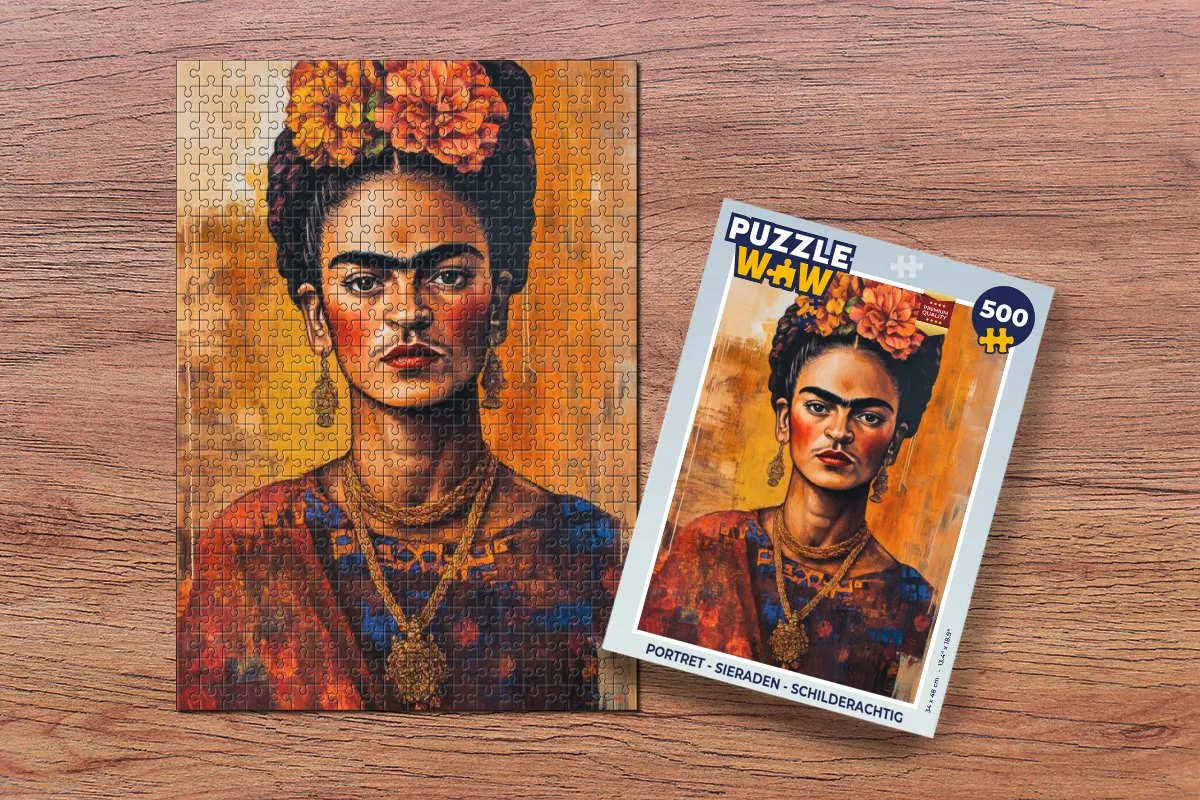 PuzzleWow Portret - Sieraden Legpuzzel 500 Stuks