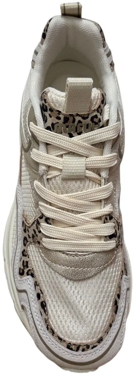 Maruti Novi Leather Beige Leopard Sneakers 41